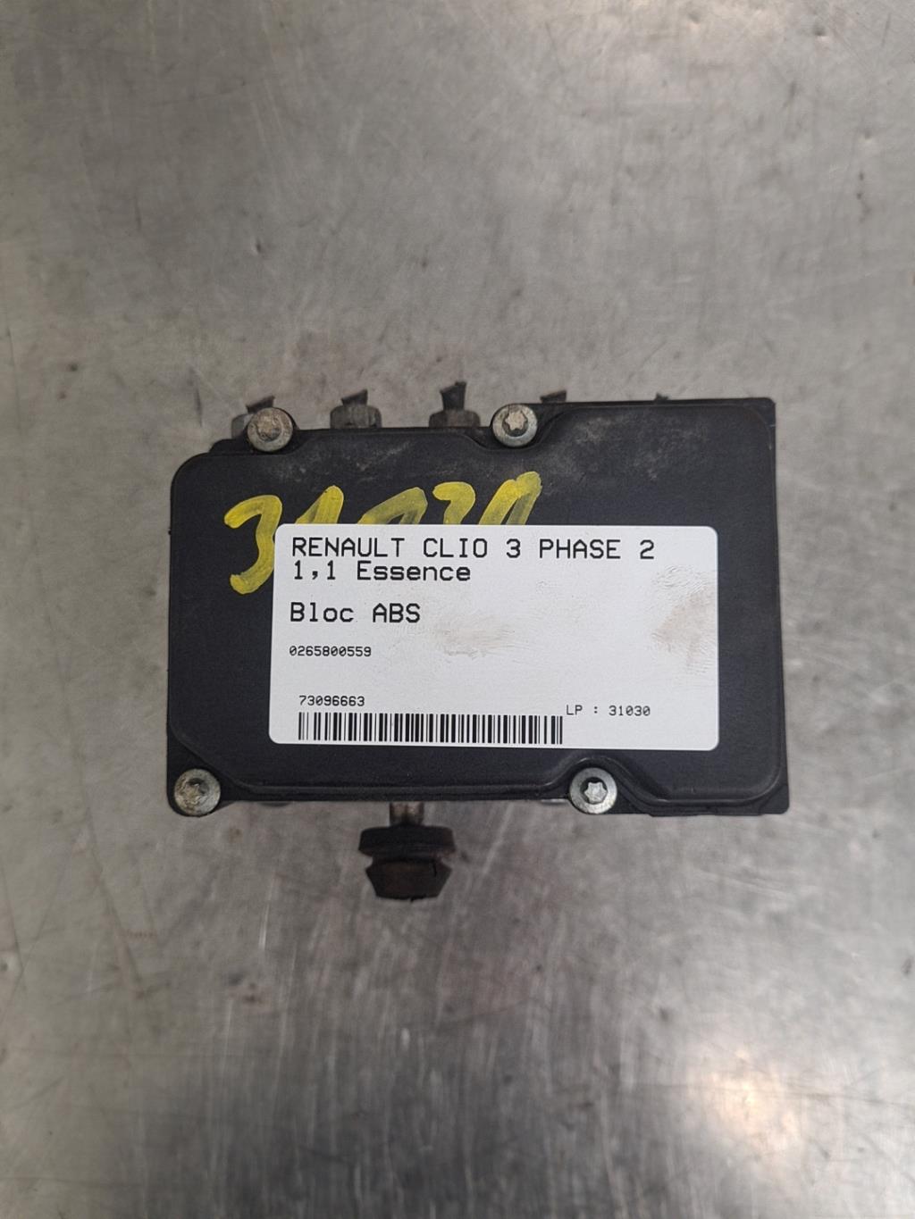 Bloc ABS (freins anti-blocage) RENAULT CLIO 3 PHASE 2 Essence - 1