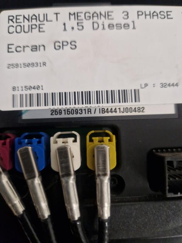 Ecran GPS RENAULT MEGANE 3 PHASE 1 COUPE Diesel - 1