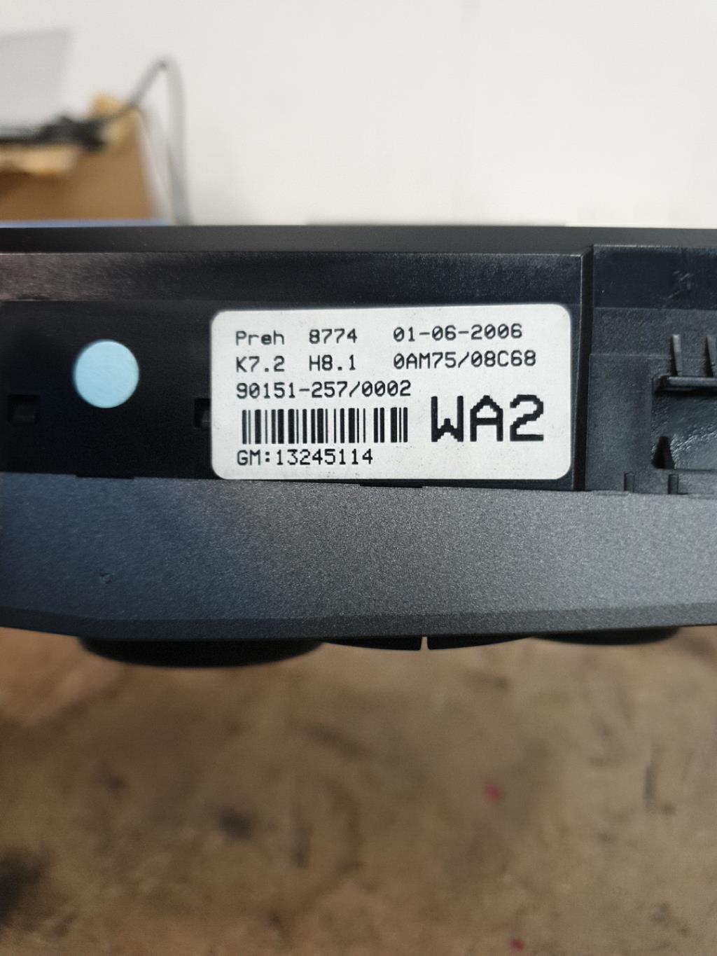 Commande chauffage OPEL ZAFIRA B PHASE 1 Diesel - 1
