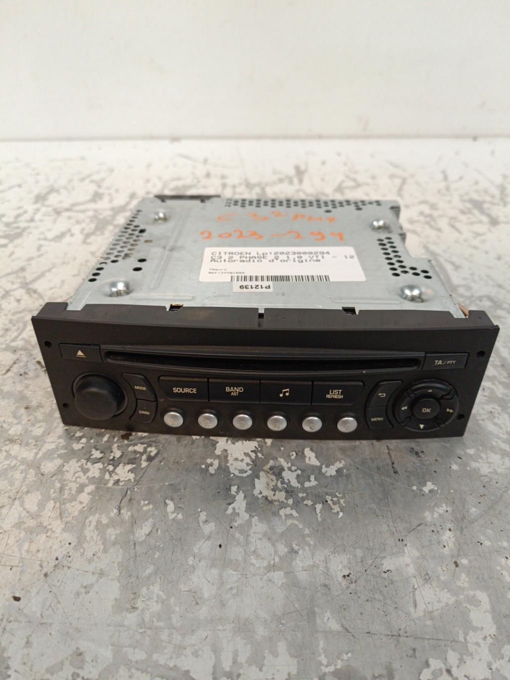 Autoradio d'origine CITROEN C3 2 PHASE 2 Essence - 1