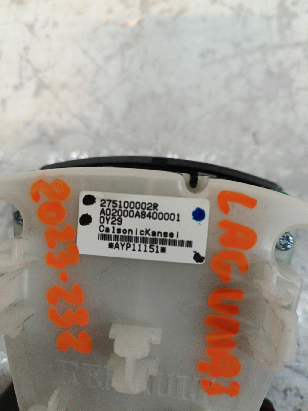 Commande chauffage RENAULT LAGUNA 3 PHASE 2 Diesel - 1