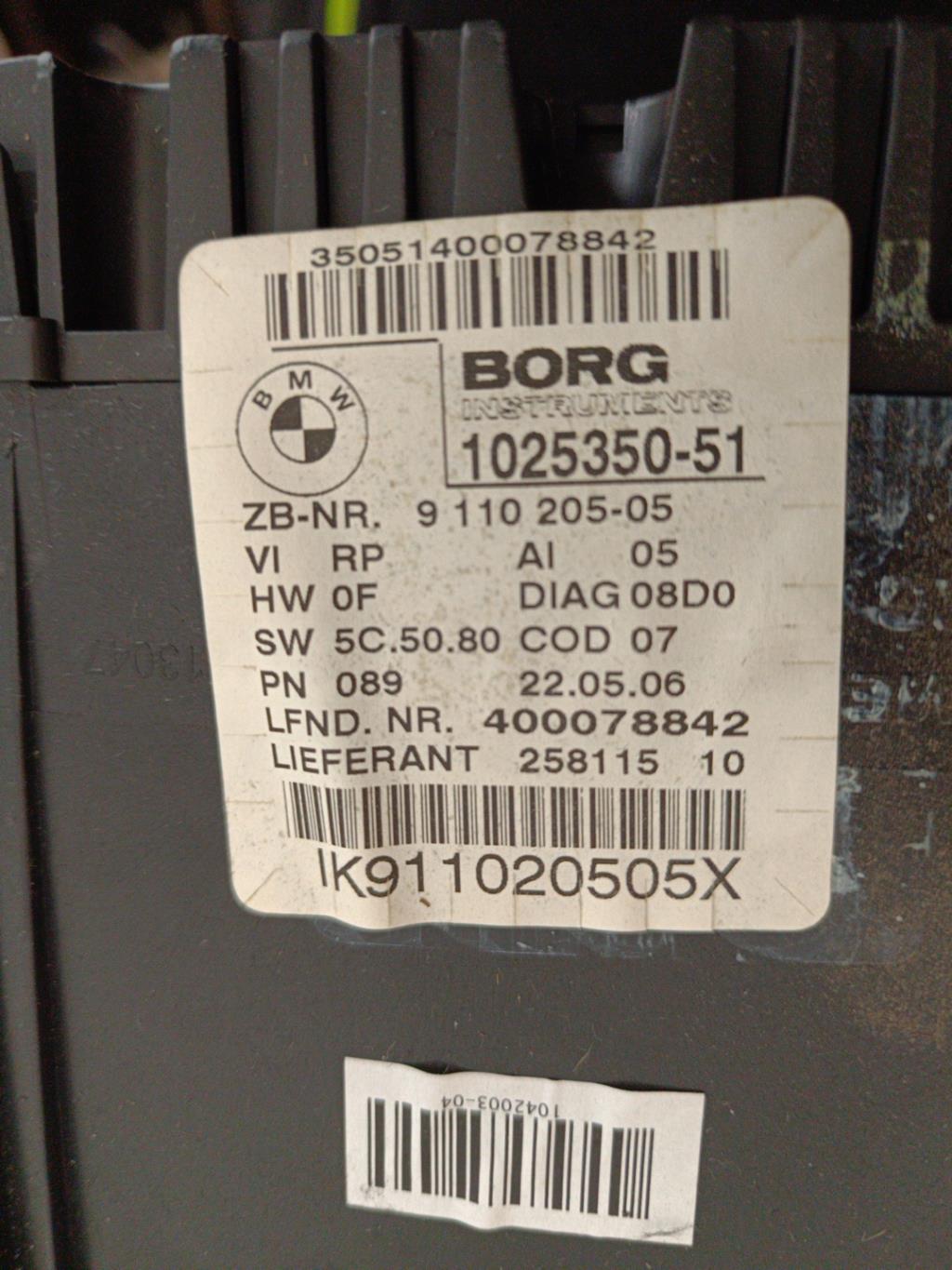 Compteur BMW SERIE 3 E90 PHASE 1 Diesel - 1