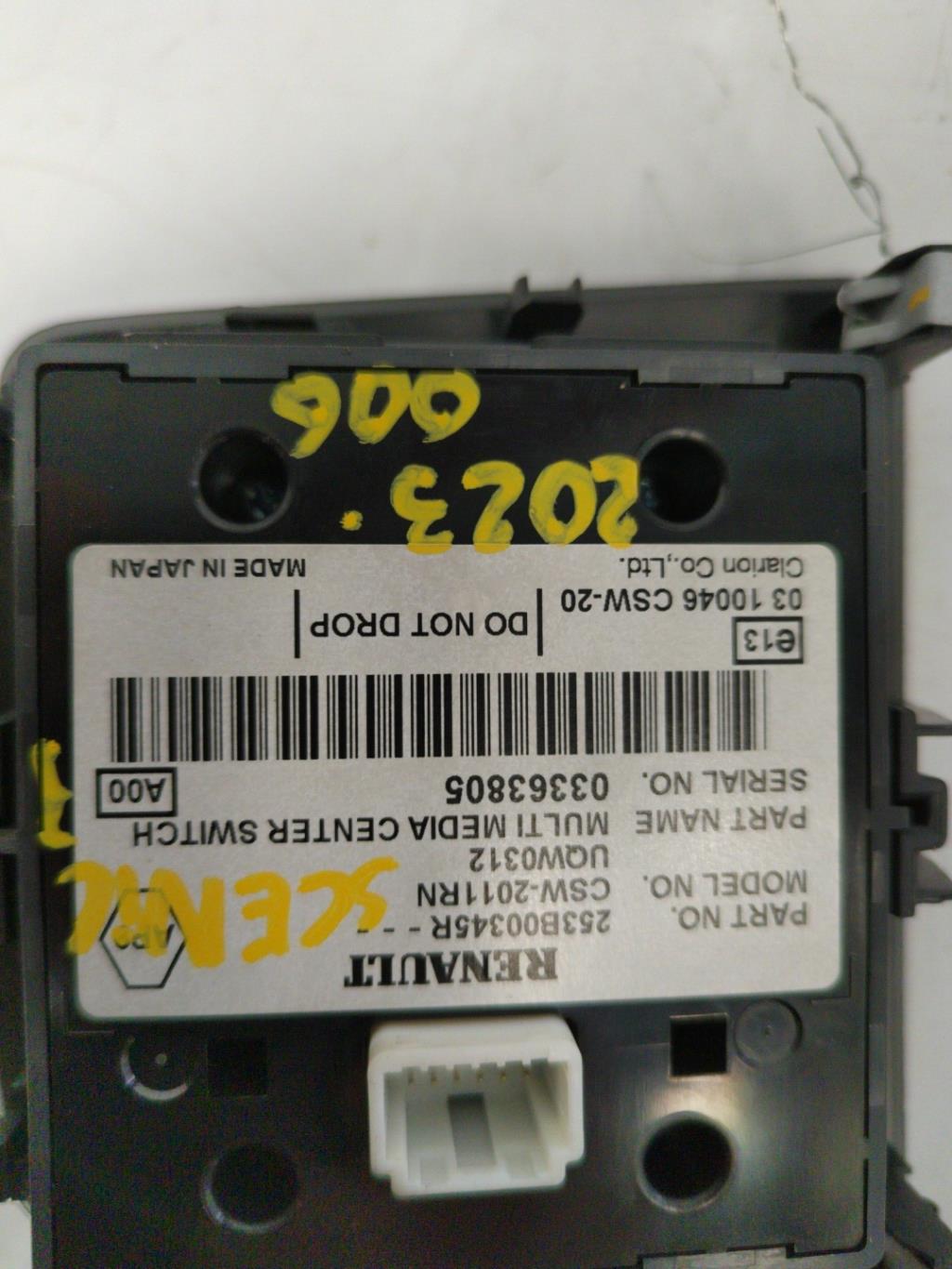 Commande GPS RENAULT SCENIC 3 PHASE 1 Diesel - 1