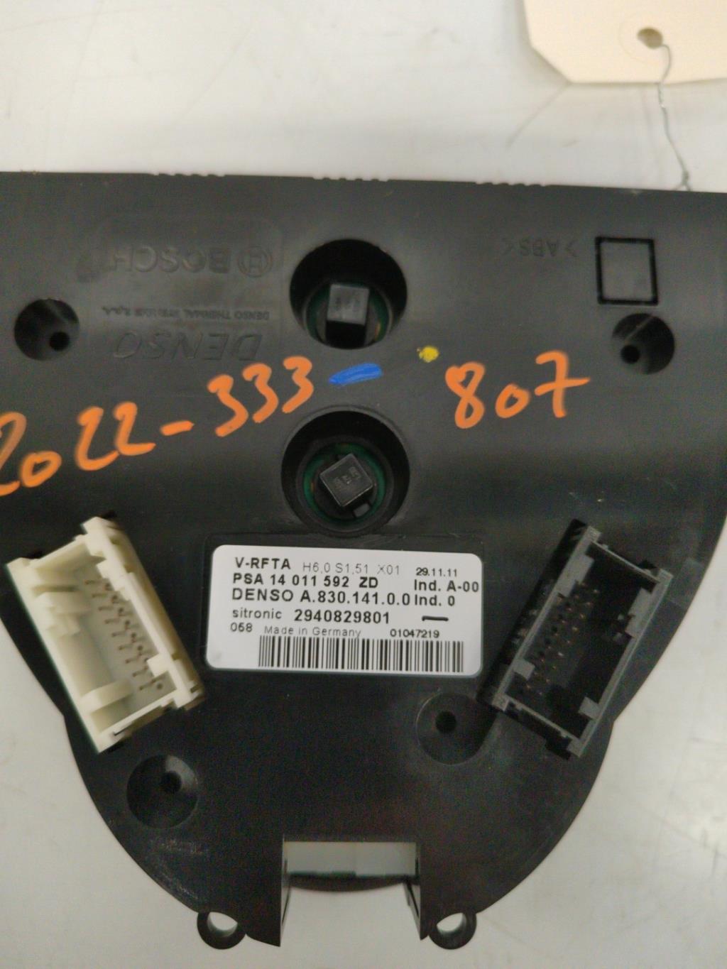 Commande chauffage PEUGEOT 807 Diesel - 1