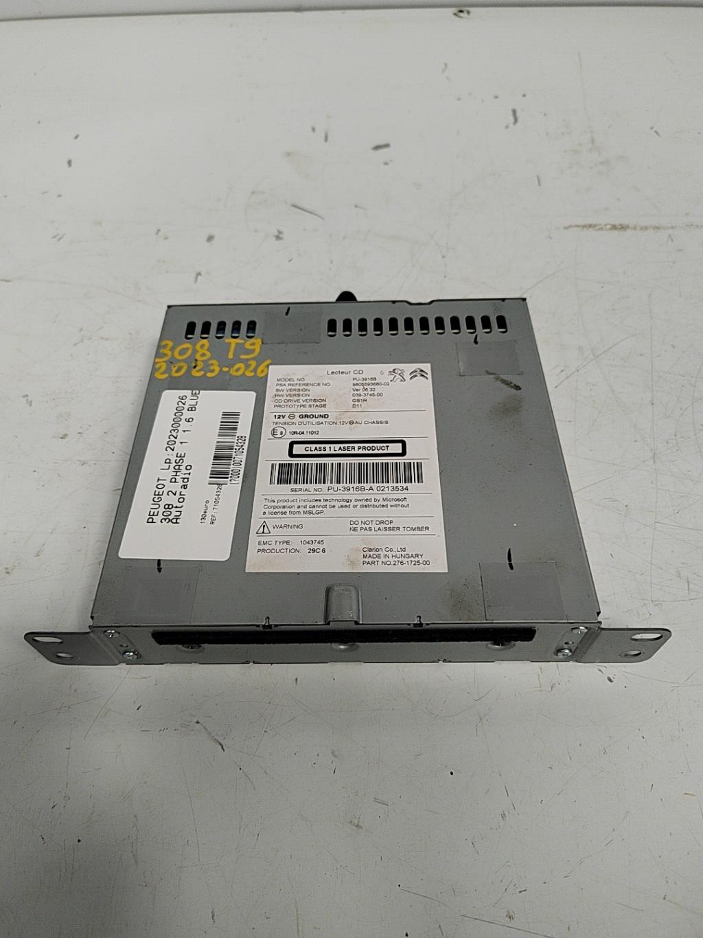 Autoradio PEUGEOT 308 2 PHASE 1 Diesel - 1