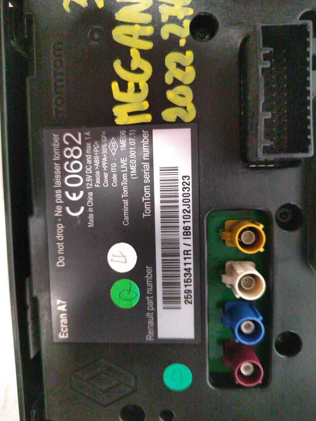 Ecran GPS RENAULT MEGANE 3 PHASE 2 Diesel - 1