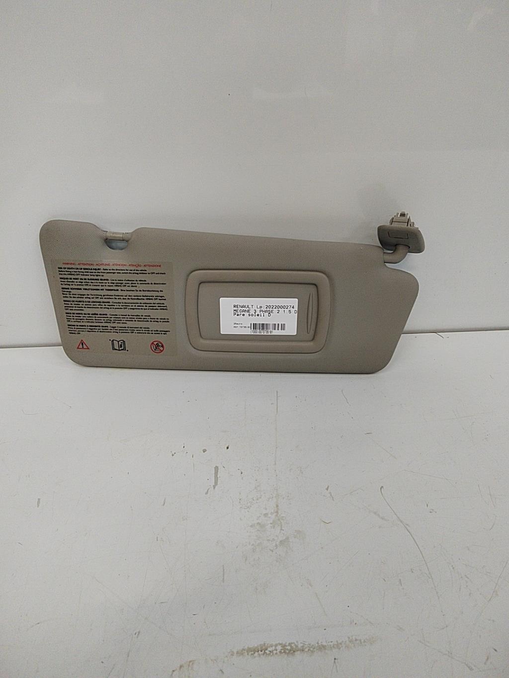 Pare soleil droit RENAULT MEGANE 3 PHASE 2 Diesel - 1