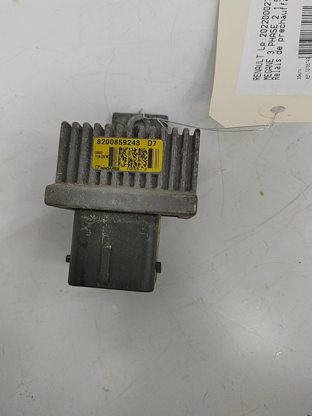 Relais de prechauffage RENAULT MEGANE 3 PHASE 2 Diesel - 1