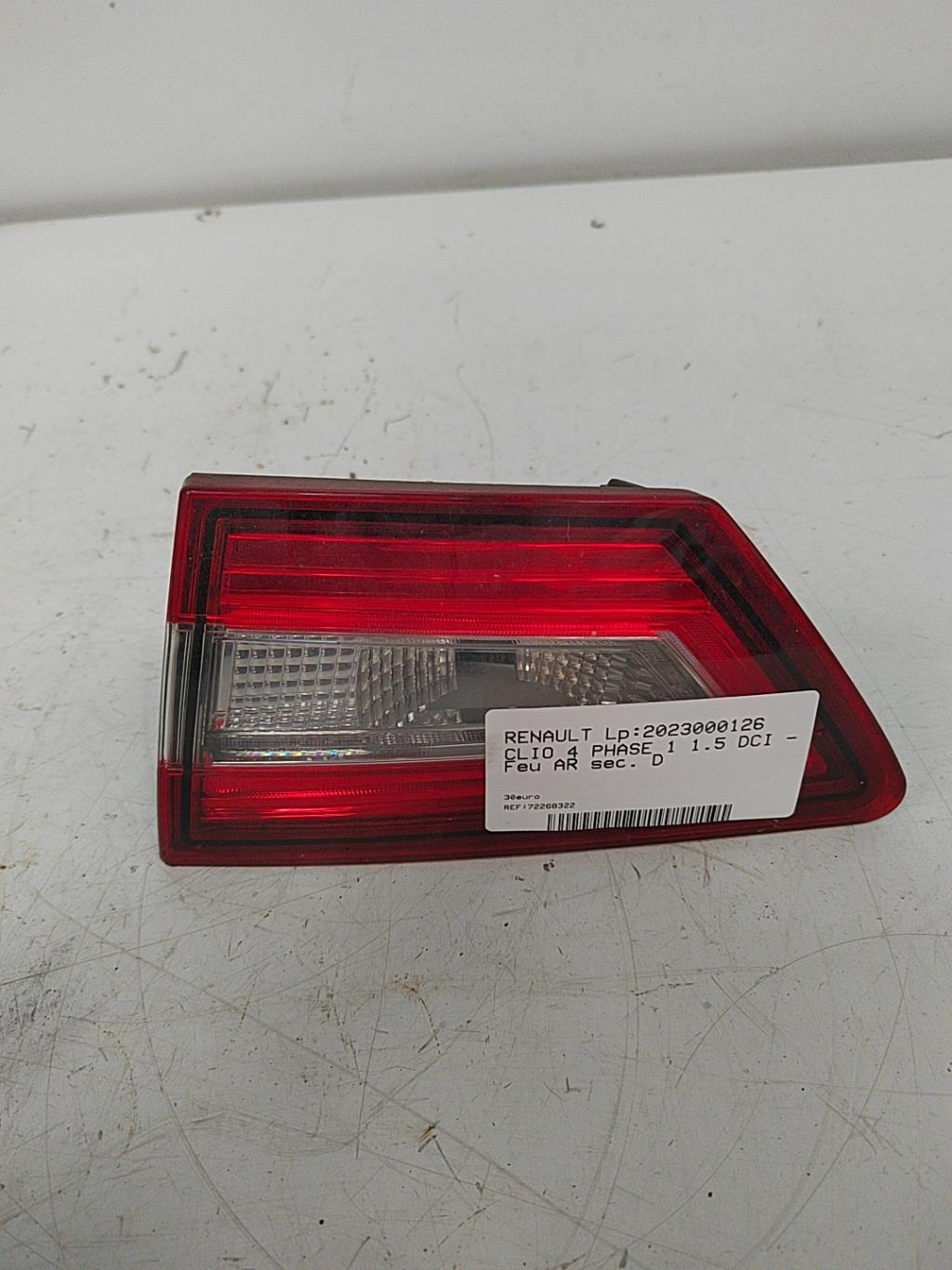 Feu arriere secondaire droit (feux) RENAULT CLIO 4 PHASE 1 Diesel - 1