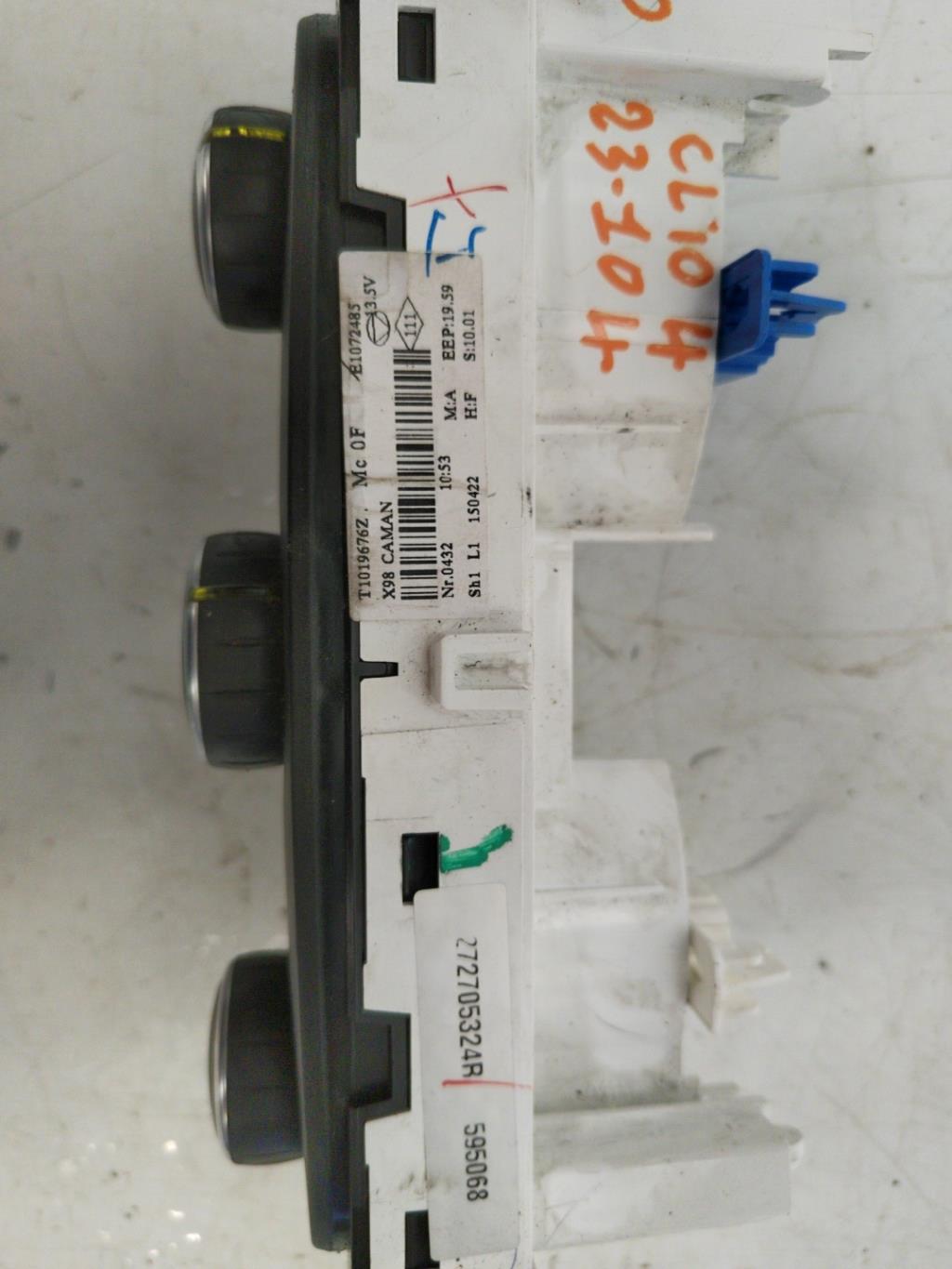 Commande chauffage RENAULT CLIO 4 PHASE 1 Diesel - 1