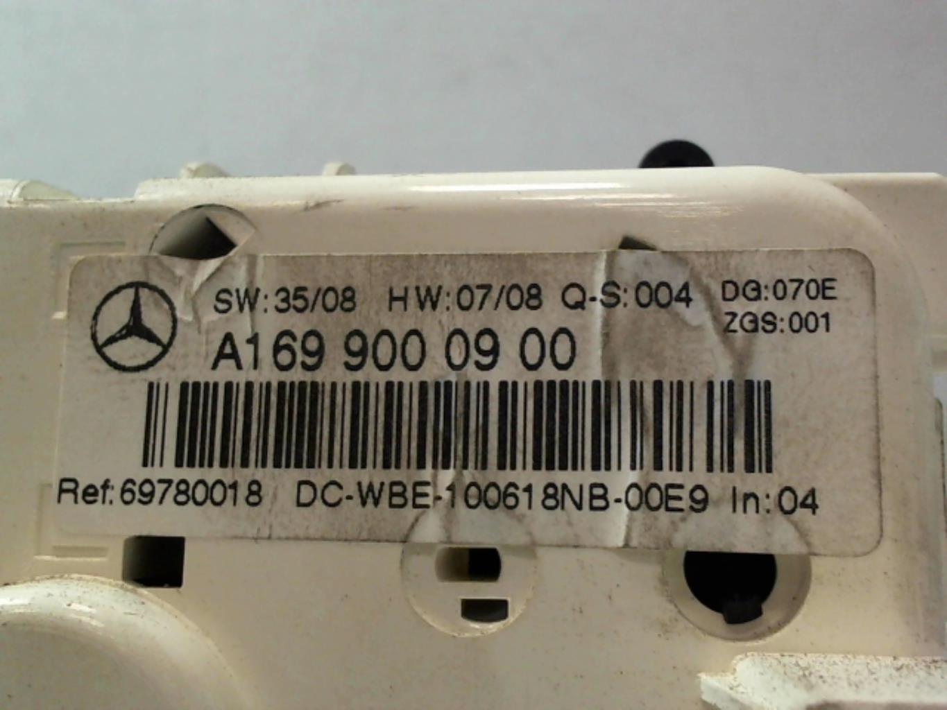 Commande chauffage MERCEDES CLASSE A 169 PHASE 2 Essence - 1