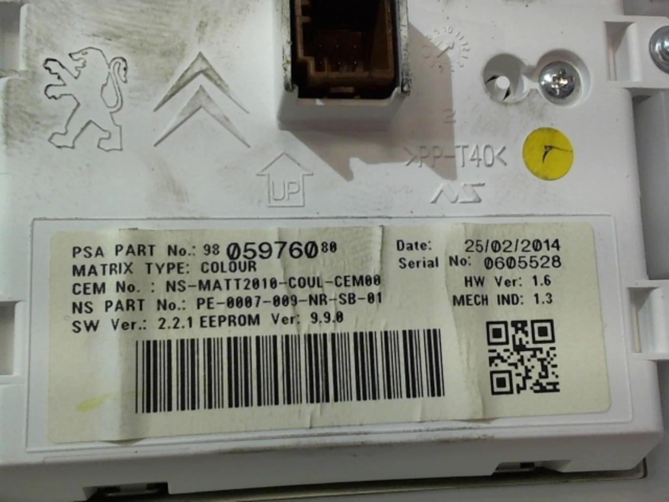 Compteur PEUGEOT 2008 1 PHASE 1 Diesel - 1