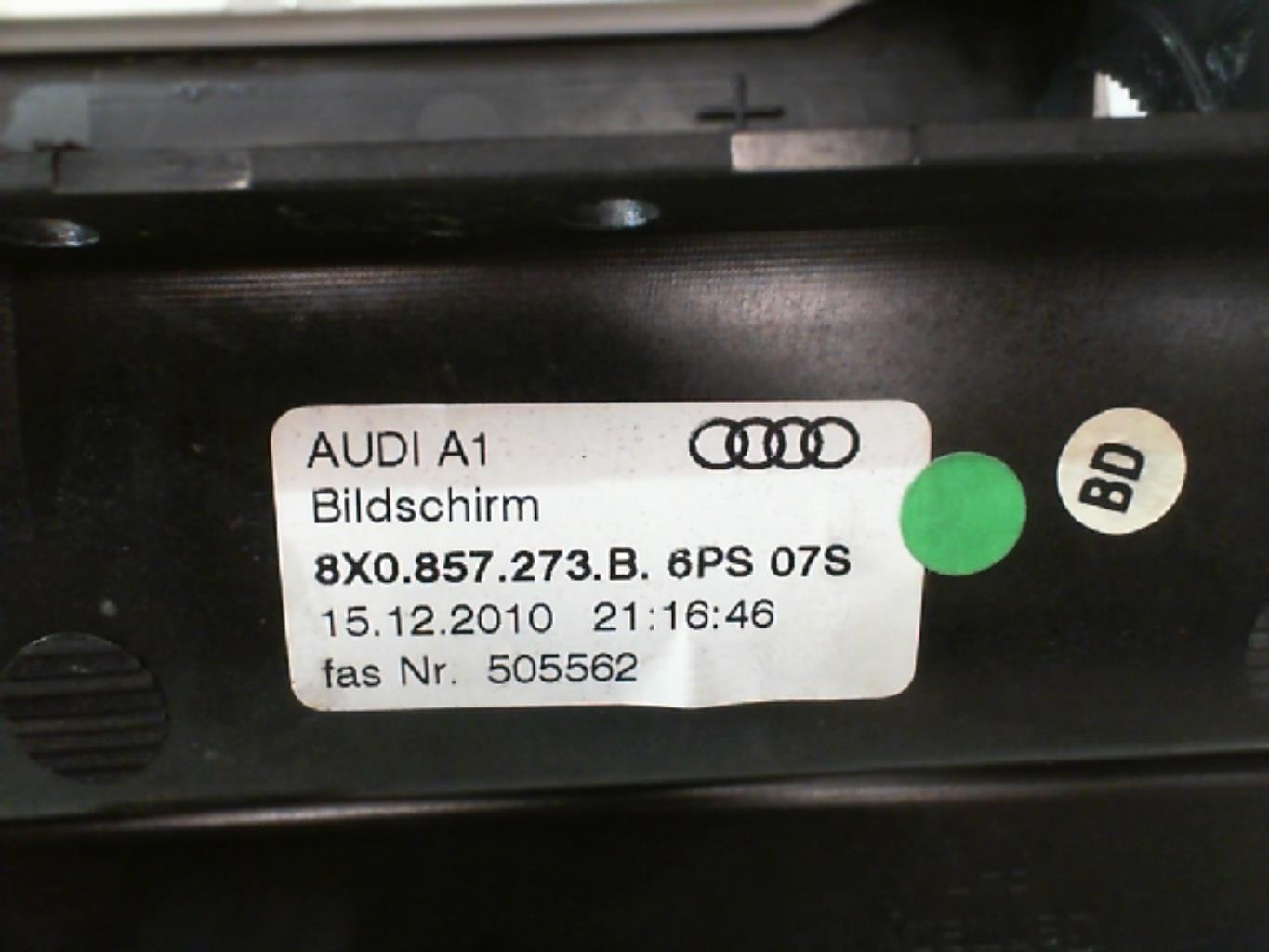 Ecran GPS AUDI A1 1 PHASE 1 Essence - 1