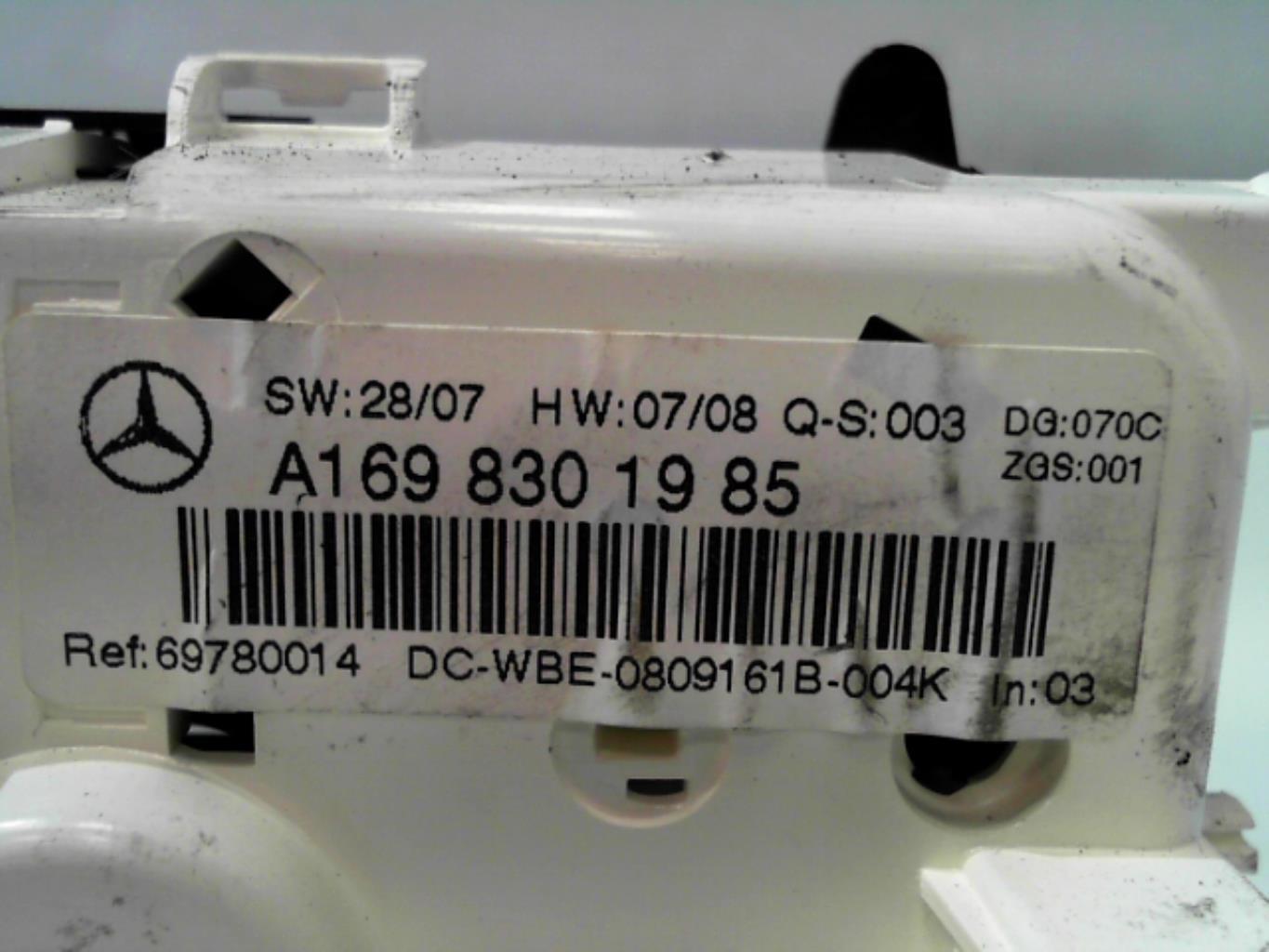 Commande chauffage MERCEDES CLASSE A 169 PHASE 2 Diesel - 1