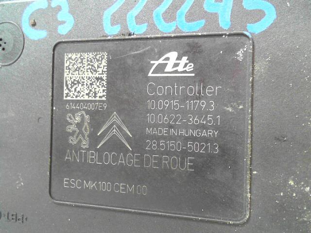 Bloc ABS (freins anti-blocage) CITROEN C3 2 PHASE 2 Diesel - 1
