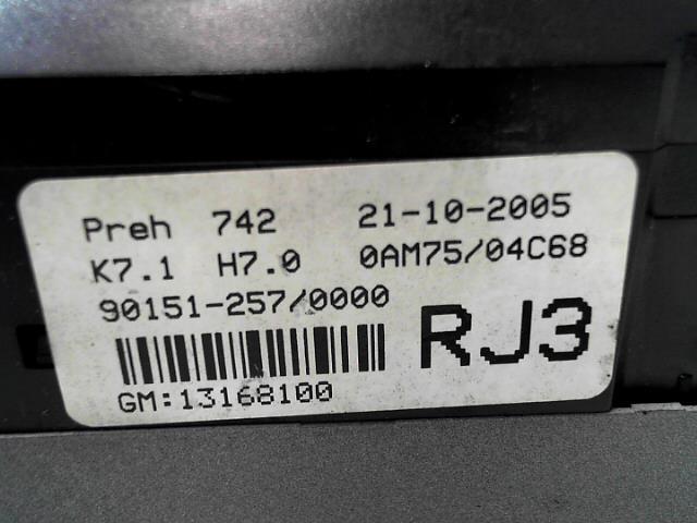 Commande chauffage OPEL ZAFIRA B PHASE 1 Diesel - 1