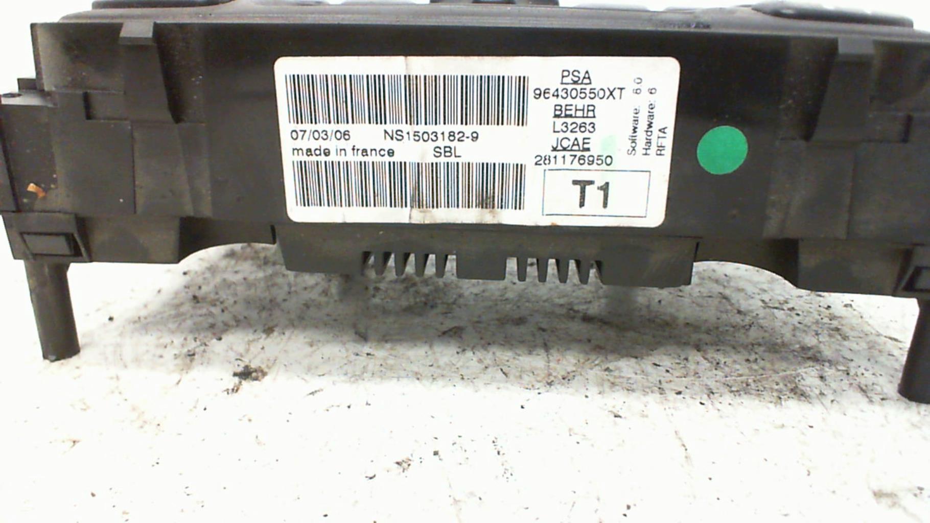Commande chauffage PEUGEOT 206 PHASE 2 Diesel - 1