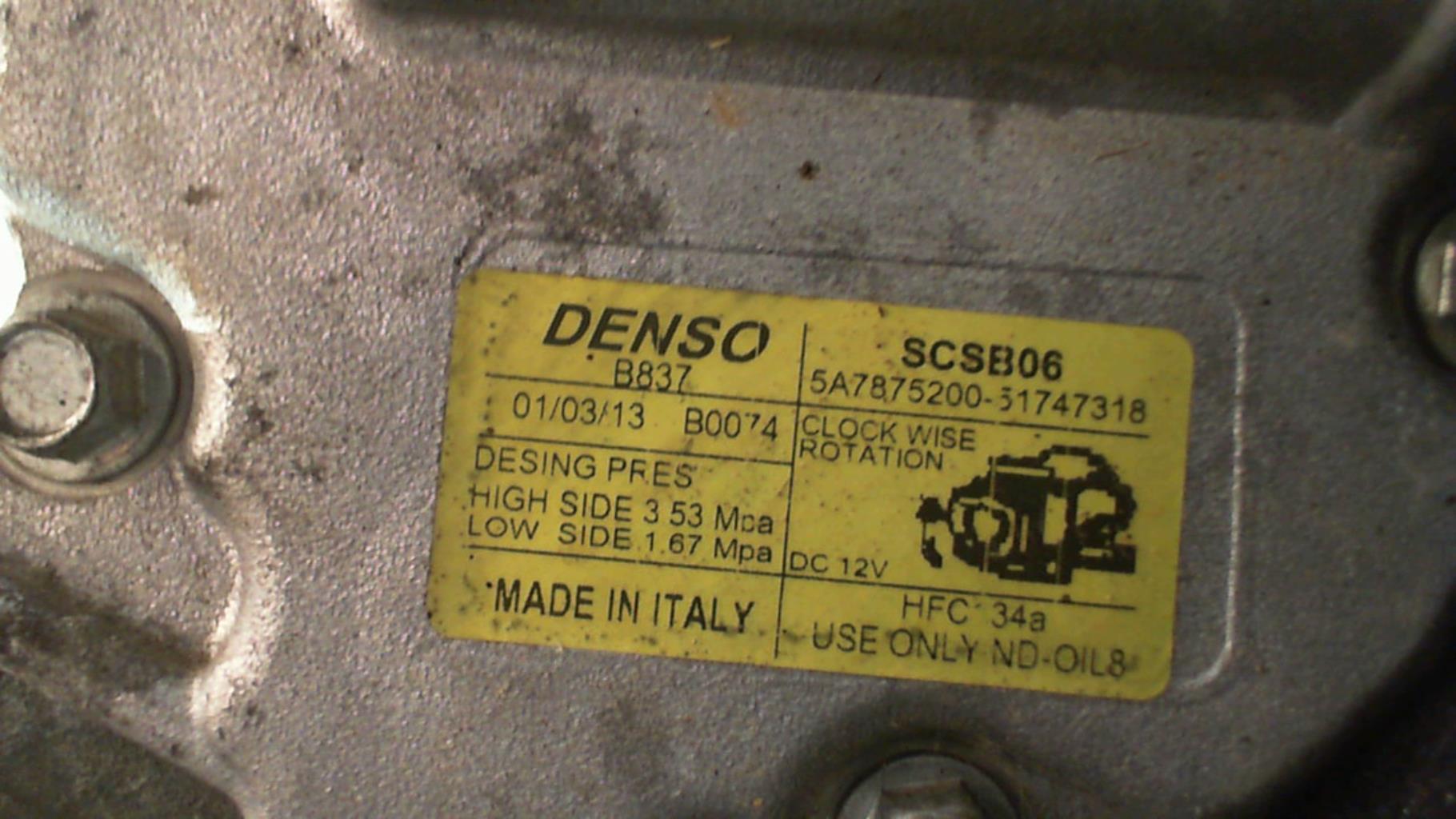 Compresseur clim FIAT 500 2 PHASE 1 Essence - 1
