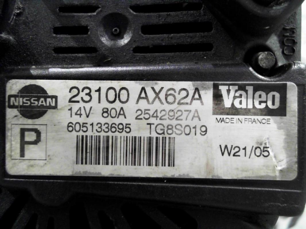 Alternatore NISSAN MICRA 3 PHASE 2 Gasolina - 1