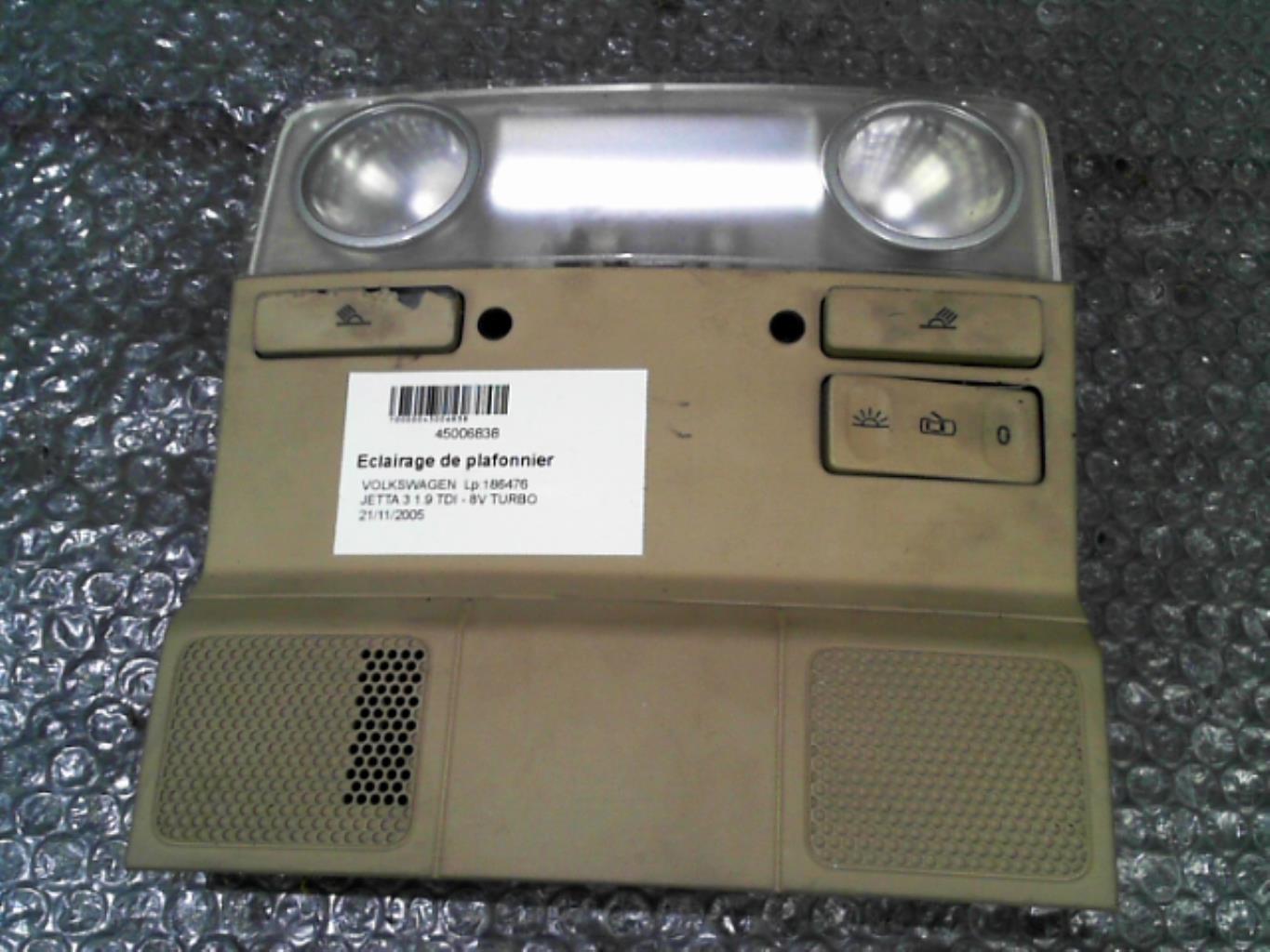 Eclairage de plafonnier VOLKSWAGEN JETTA 3 Diesel - 1