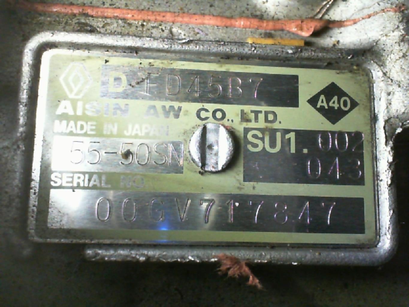 Boite de vitesses RENAULT LAGUNA 2 PHASE 1 BREAK Essence - 1