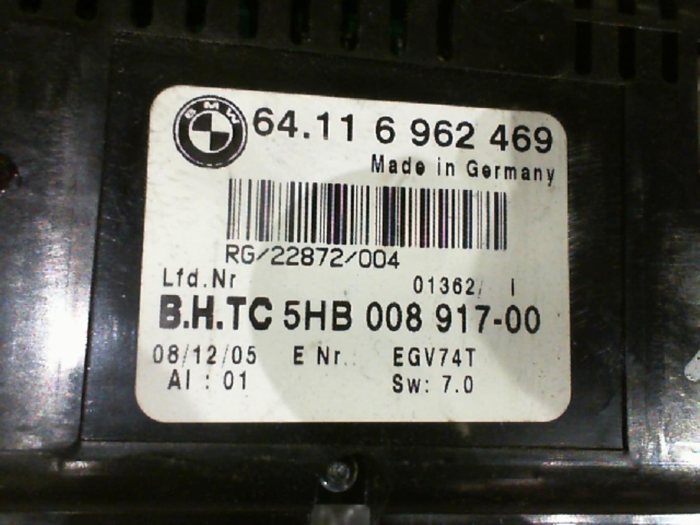 Commande chauffage MINI MINI 1 R50/R53 PHASE 1 Diesel - 1
