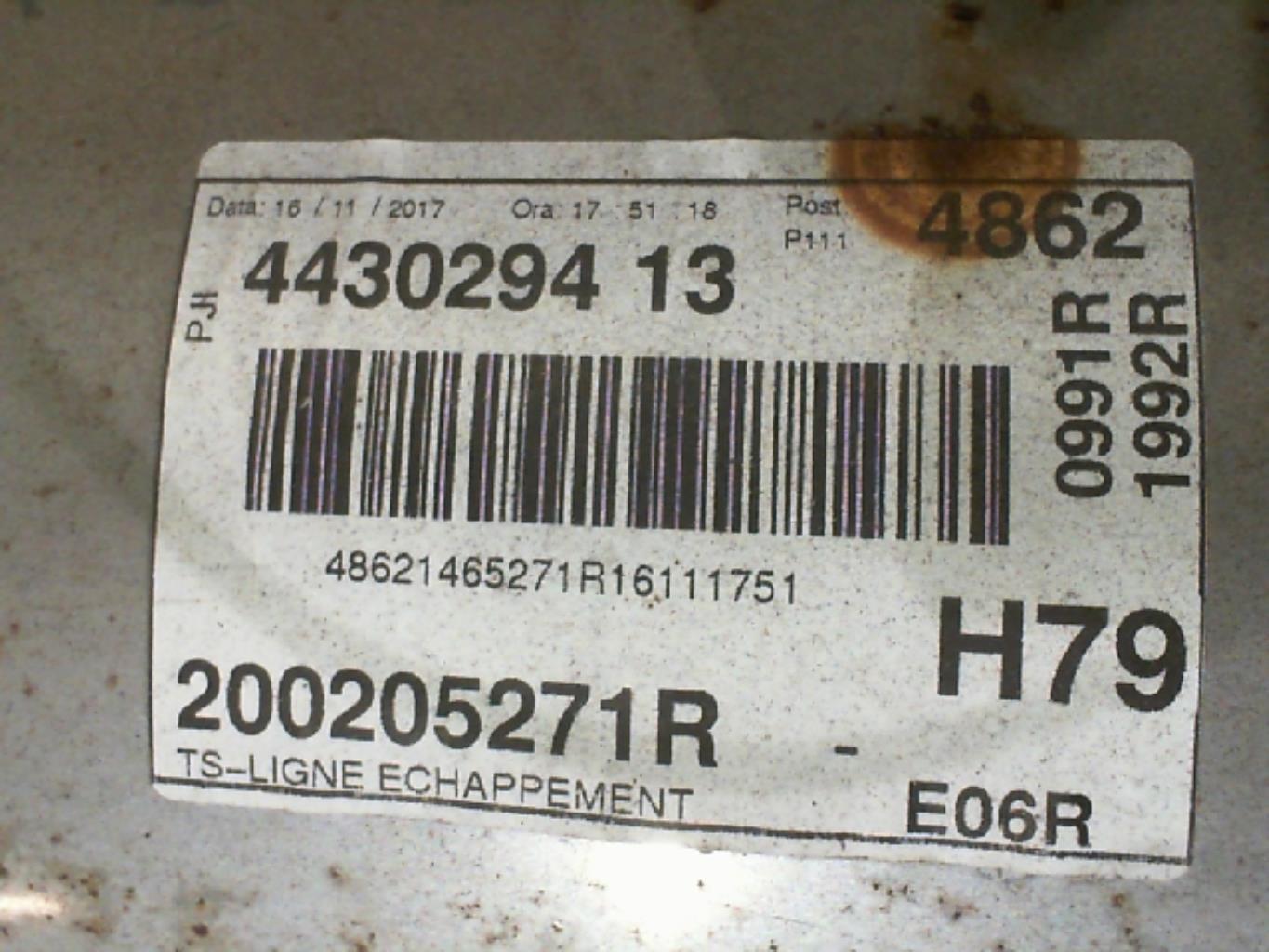 Ligne complete d'echappement DACIA DUSTER 1 PHASE 2 Essence - 1