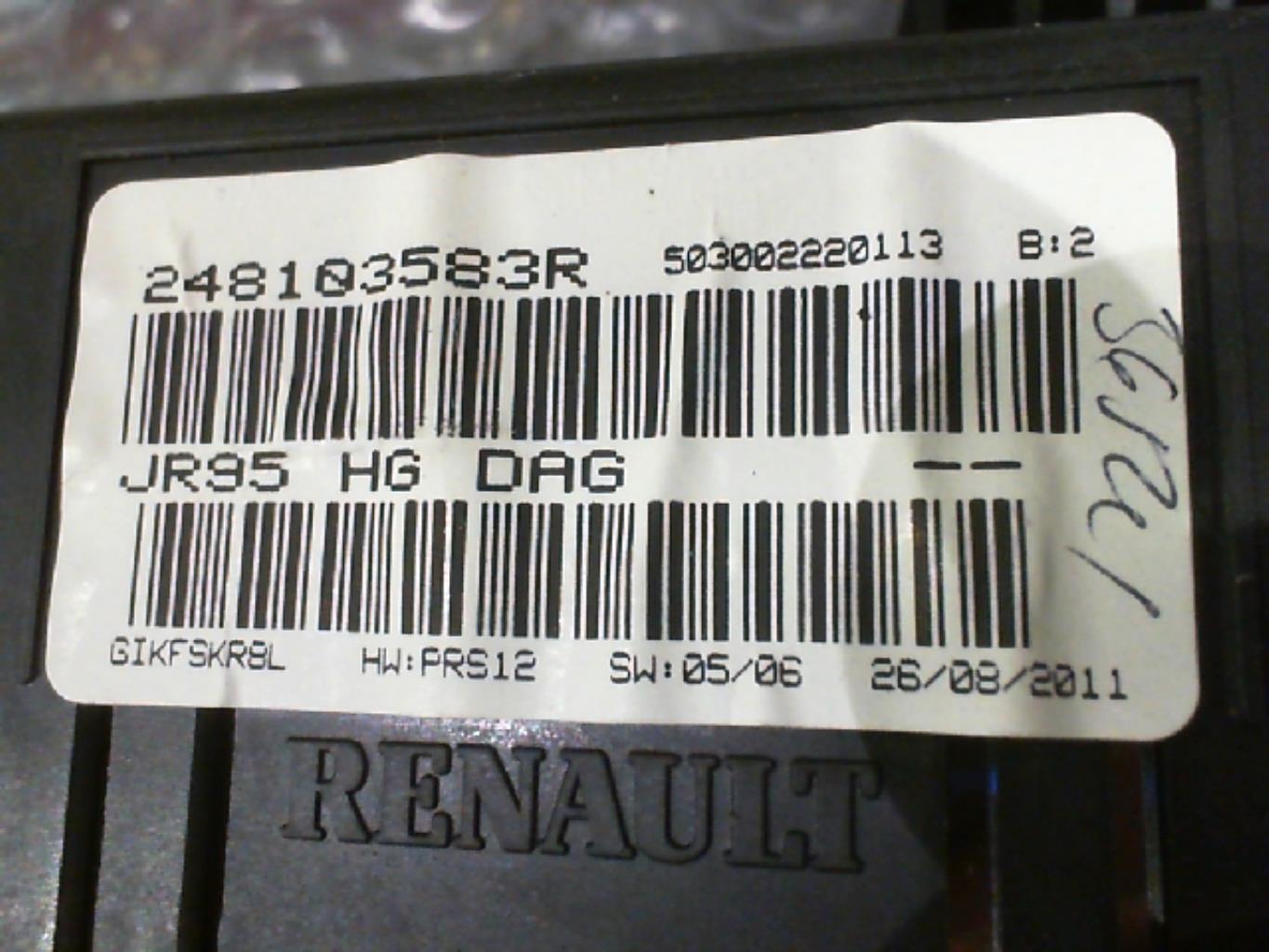 Compteur RENAULT GRAND SCENIC 3 PHASE 1 Diesel - 1