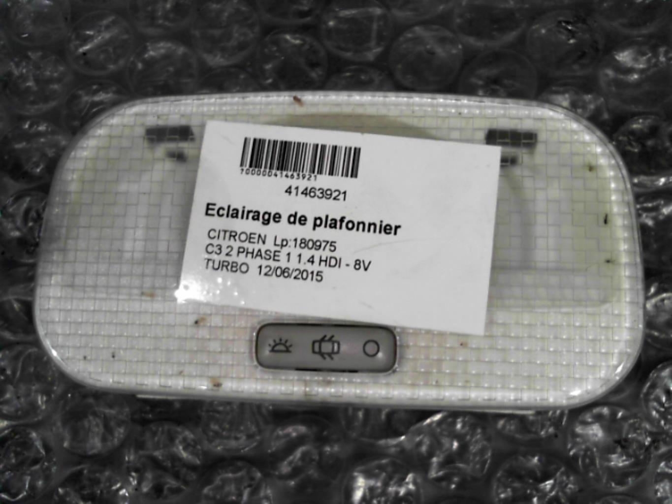 Eclairage de plafonnier CITROEN C3 2 PHASE 1 Diesel - 1