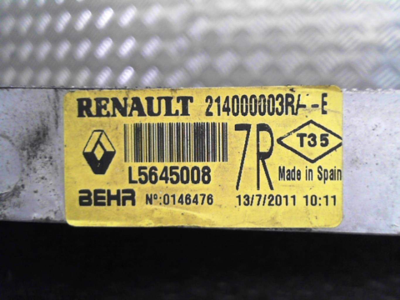 Radiateur eau RENAULT LAGUNA 3 PHASE 2 Diesel - 1