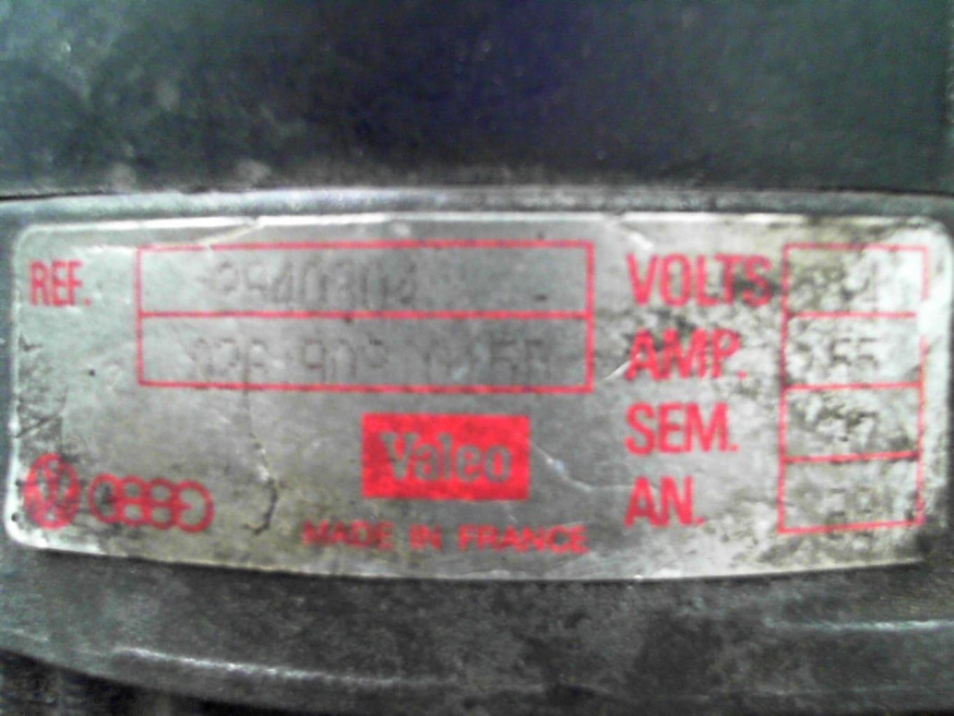 Alternatore VOLKSWAGEN GOLF 2 Gasolina - 1