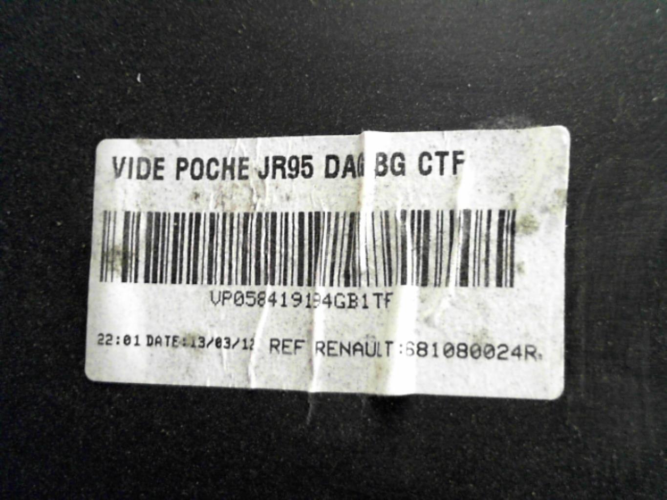 Vano portaoggetti RENAULT MEGANE 3 PHASE 2 COUPE Gasolina - 1