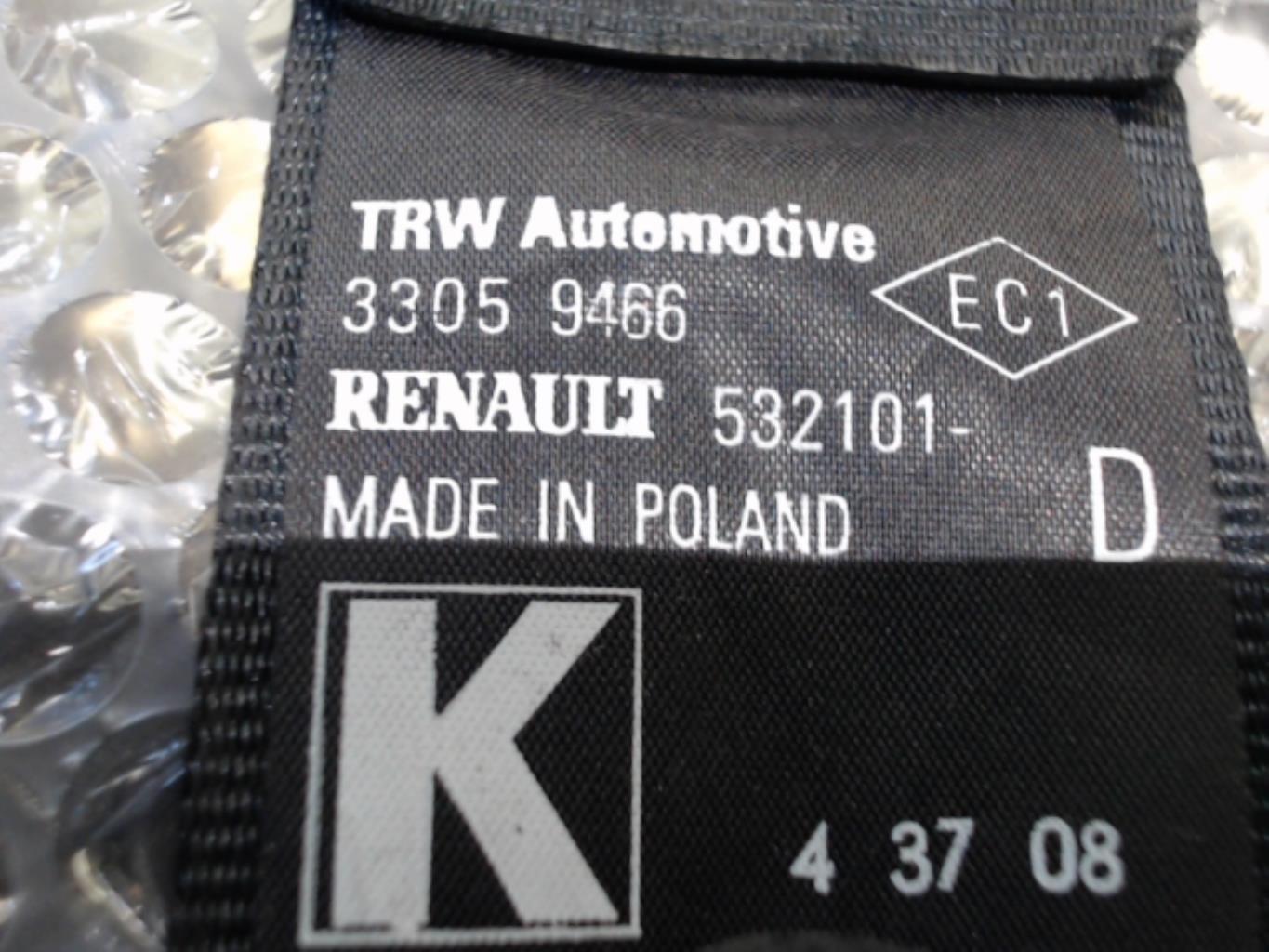 Cintura di sicurezza anteriore destra RENAULT TWINGO 2 PHASE 2 Diésel - 1