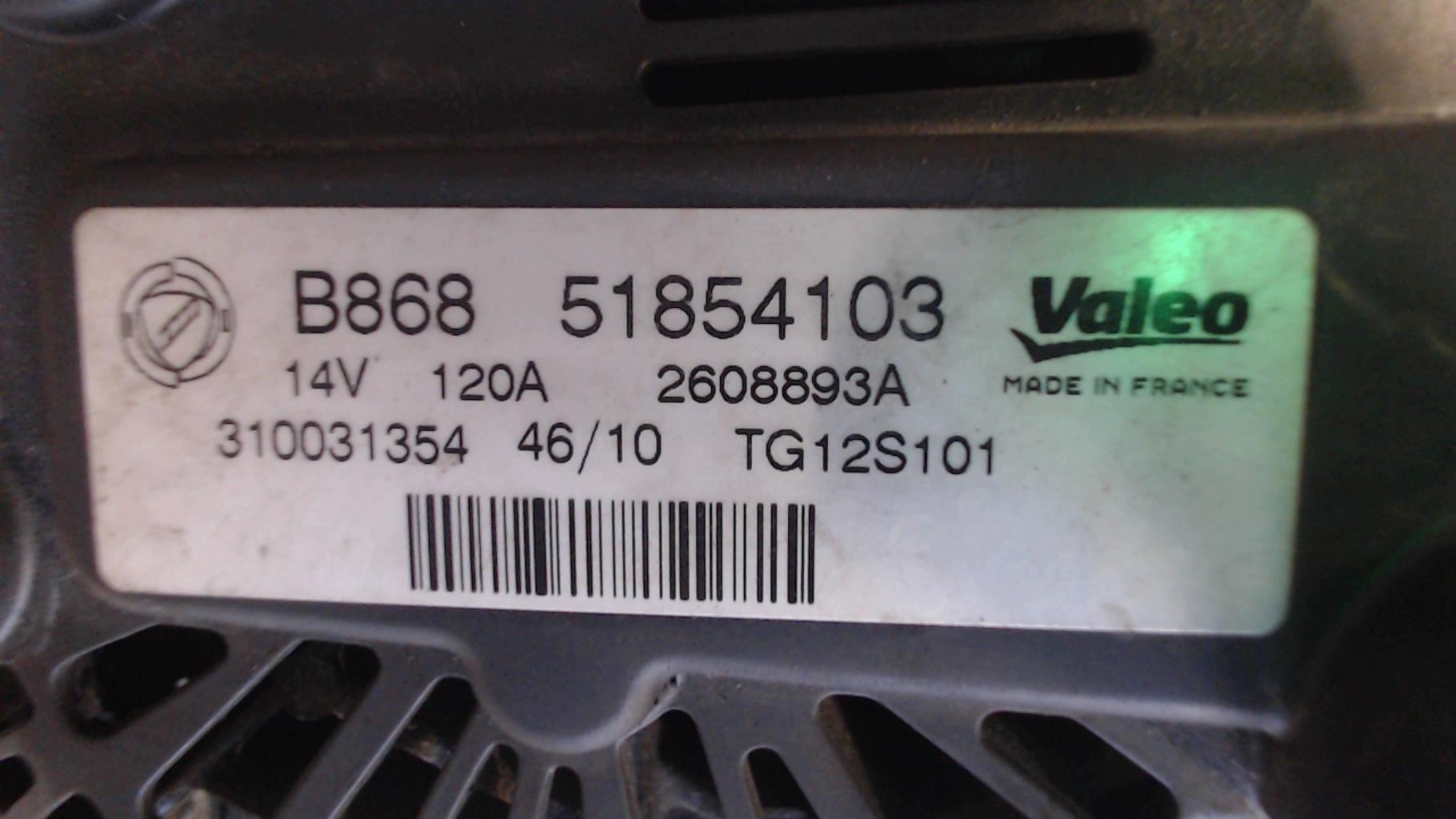 Alternatore FIAT PUNTO EVO 3 Diésel - 1