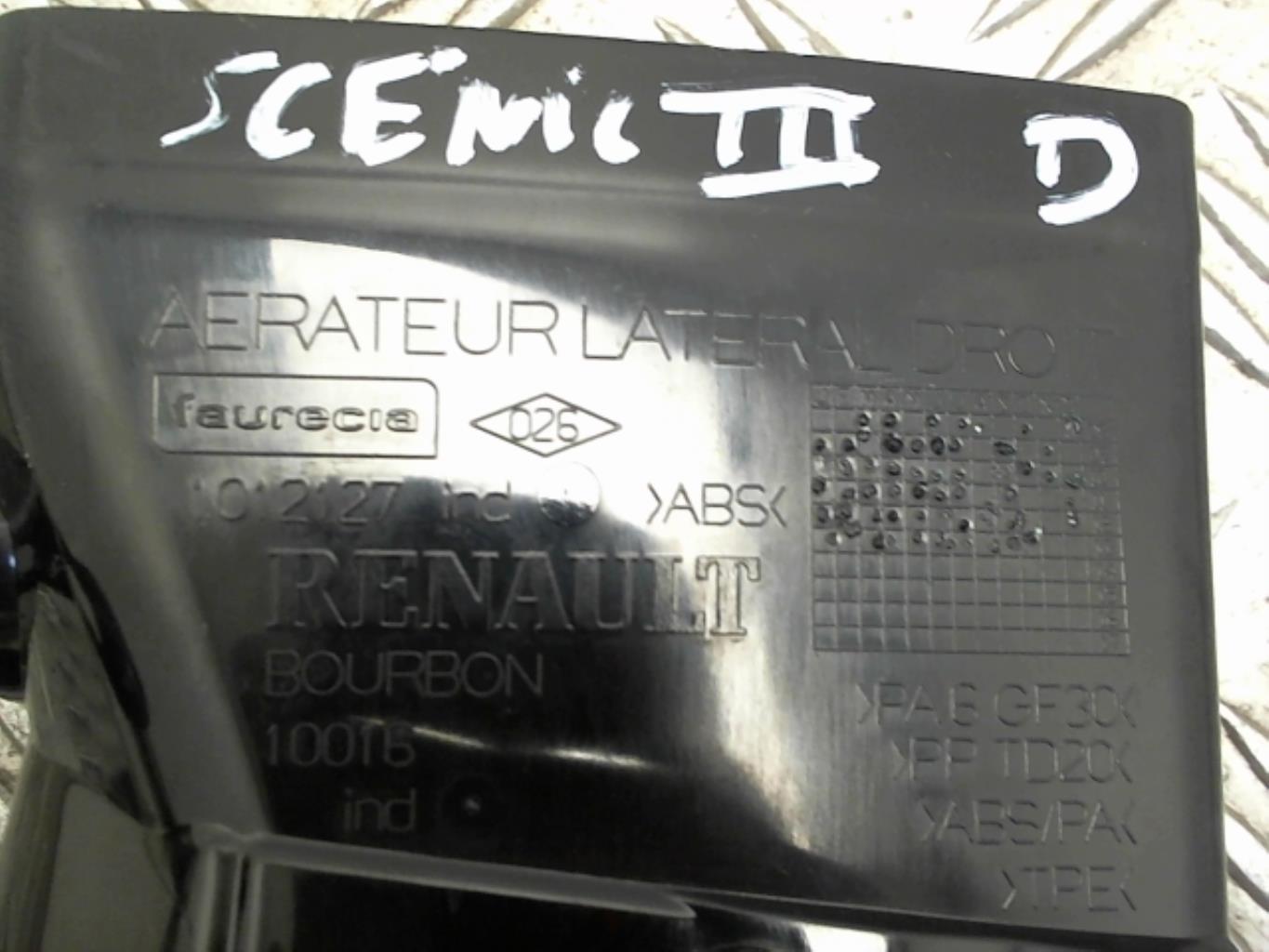 Bocchetta aerazione cruscotto anteriore destra RENAULT SCENIC 3  - 1