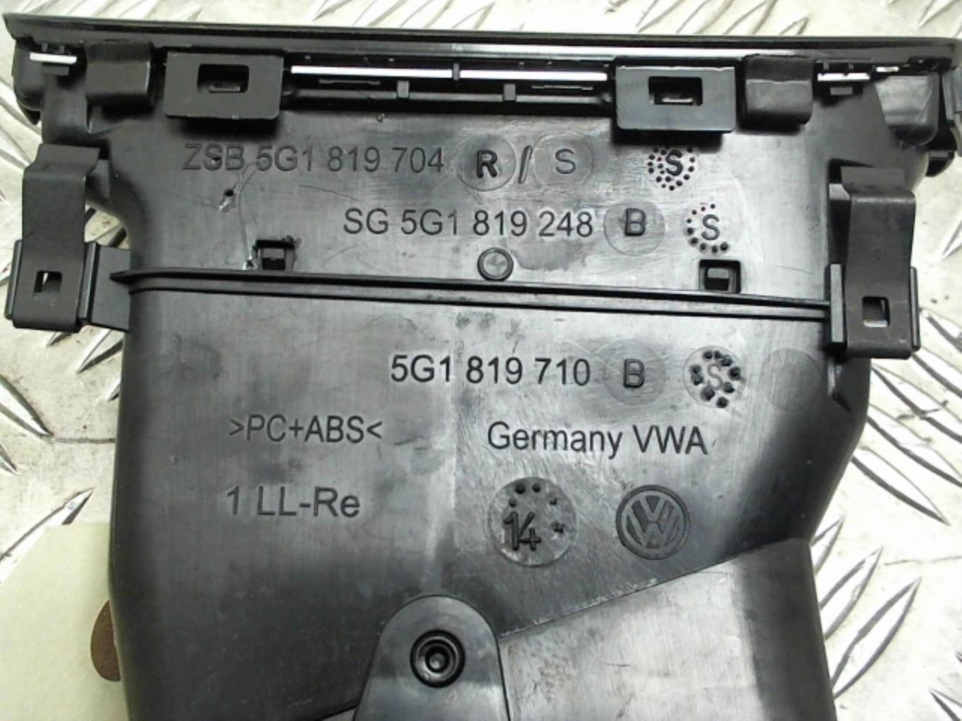 Bocchetta aerazione cruscotto anteriore destra VOLKSWAGEN GOLF 7 PHASE 1 Gasolina - 1