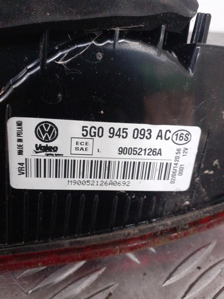 Gruppo ottico posteriore secondario sinistro (luci) VOLKSWAGEN GOLF 7 PHASE 1 Gasolina - 1