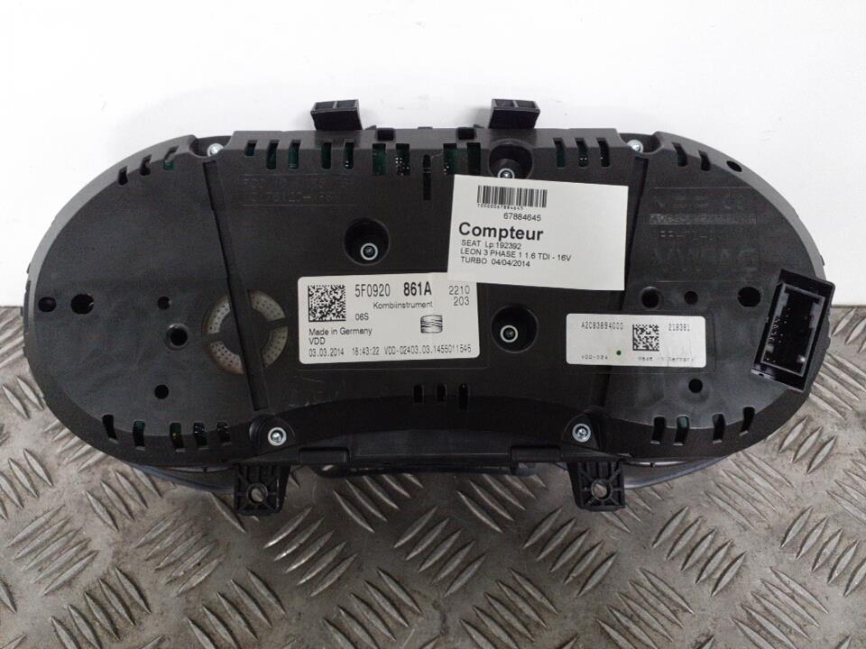 Compteur SEAT LEON 3 PHASE 1   Blanco Candy  (LB9A/B4) Diesel - 1