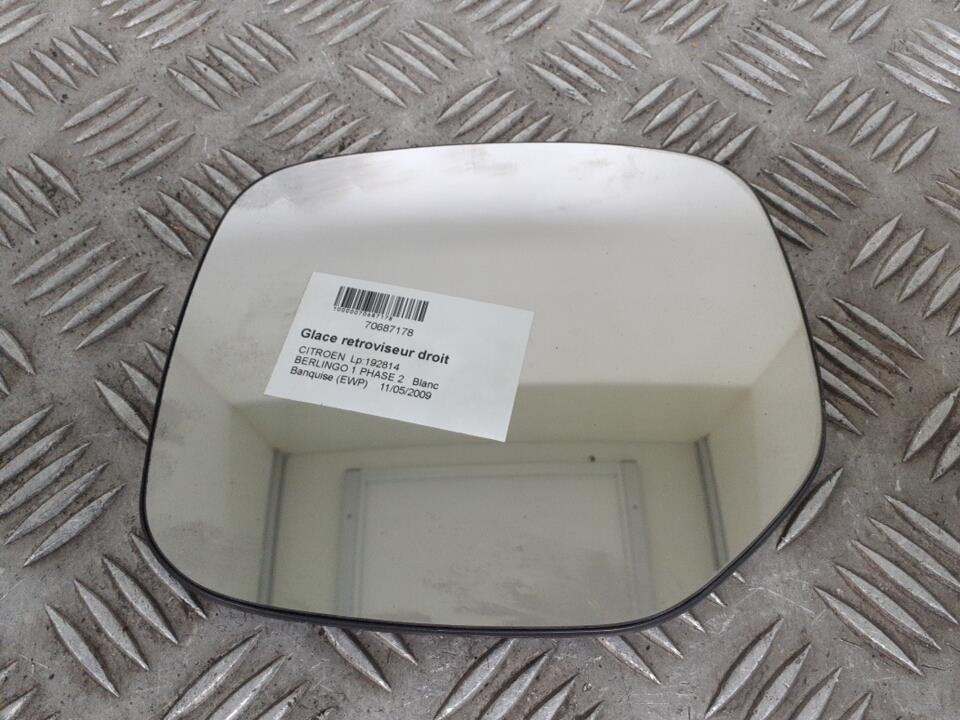 Vetro specchietto retrovisore destro CITROEN BERLINGO 1 PHASE 2   Blanc Banquise (EWP)  - 1