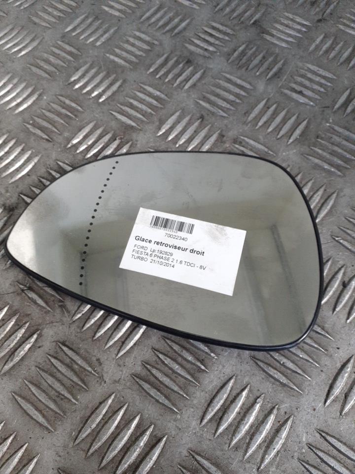 Vetro specchietto retrovisore destro FORD FIESTA 6 PHASE 2  (Blanc Glacier) (7VTA)  - 1