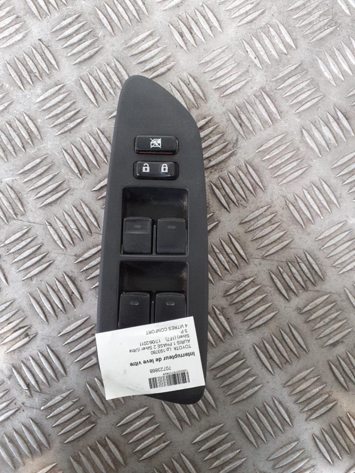 Interruttore alzacristalli TOYOTA AURIS 1 PHASE 2 Silver (Ultra Silver) (1F7)  - 1