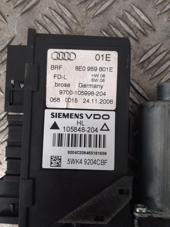 Alzacristalli elettrico posteriore sinistro AUDI A4 2 PHASE 2  (Black Sapphire) (20R/2HU/GBG) Diésel - 1