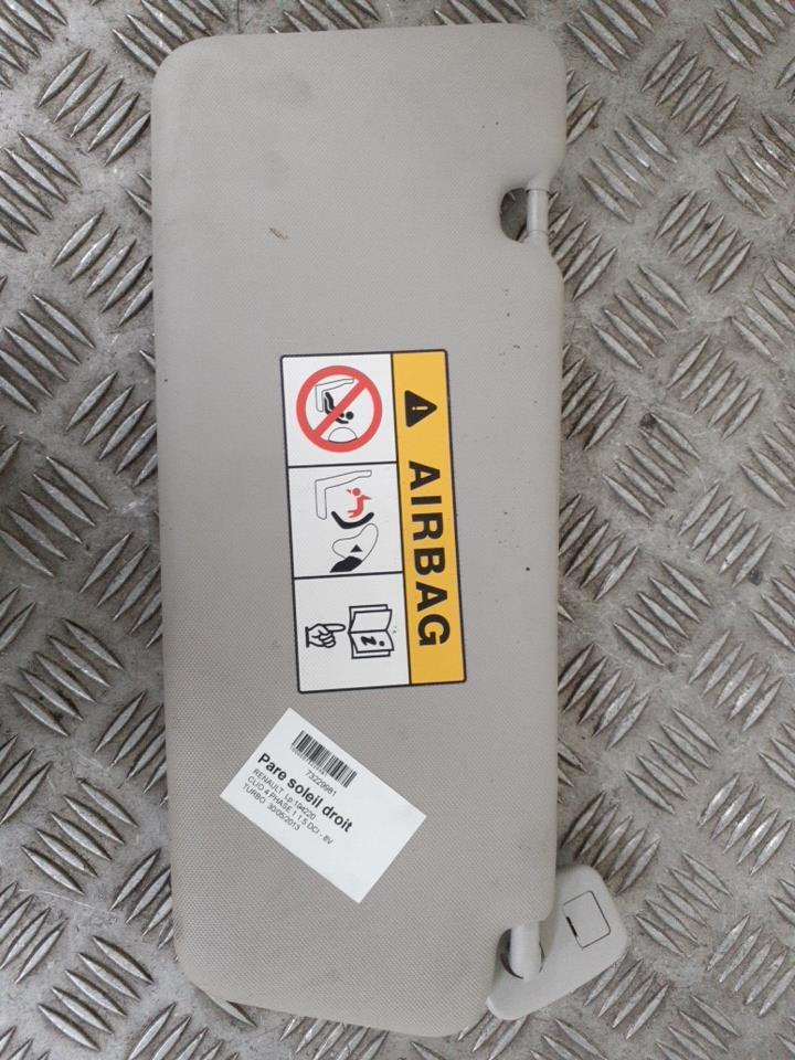 Visiera parasole destra RENAULT CLIO 4 PHASE 1   Noir Etoilé (TEGNE) Diésel - 1
