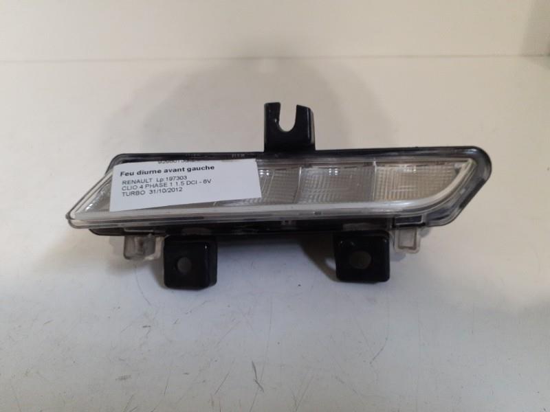 Feu diurne avant gauche RENAULT CLIO 4 PHASE 1 Blanc Glacier (OV369) Diesel - 1