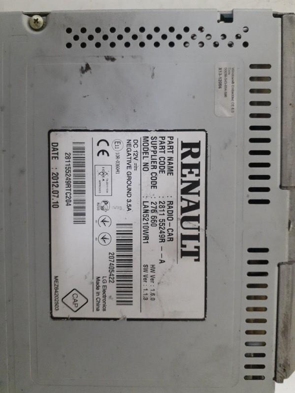 Autorradio original RENAULT CLIO 4 PHASE 1 Bleu de France (OVRPJ) Gasolina - 1