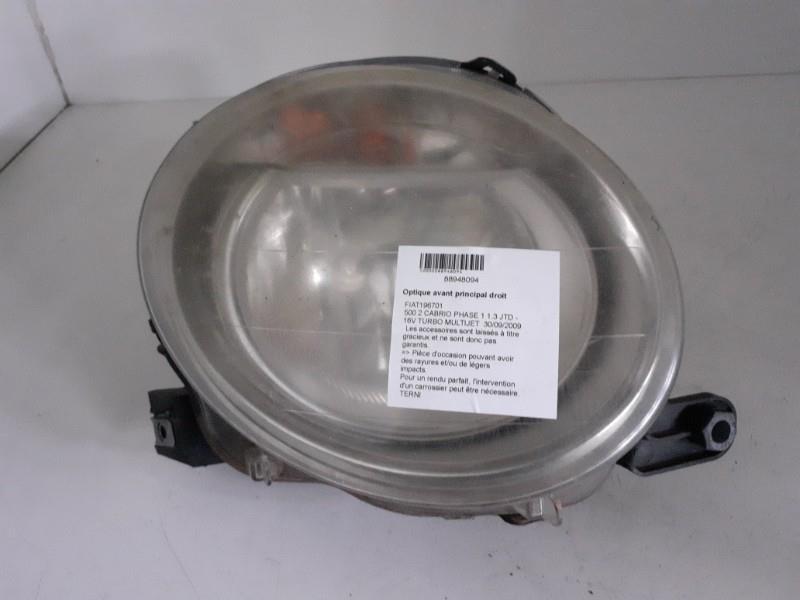 Gruppo ottico anteriore principale destro (luci)(faro) FIAT 500 2 CABRIO PHASE 1  - 1