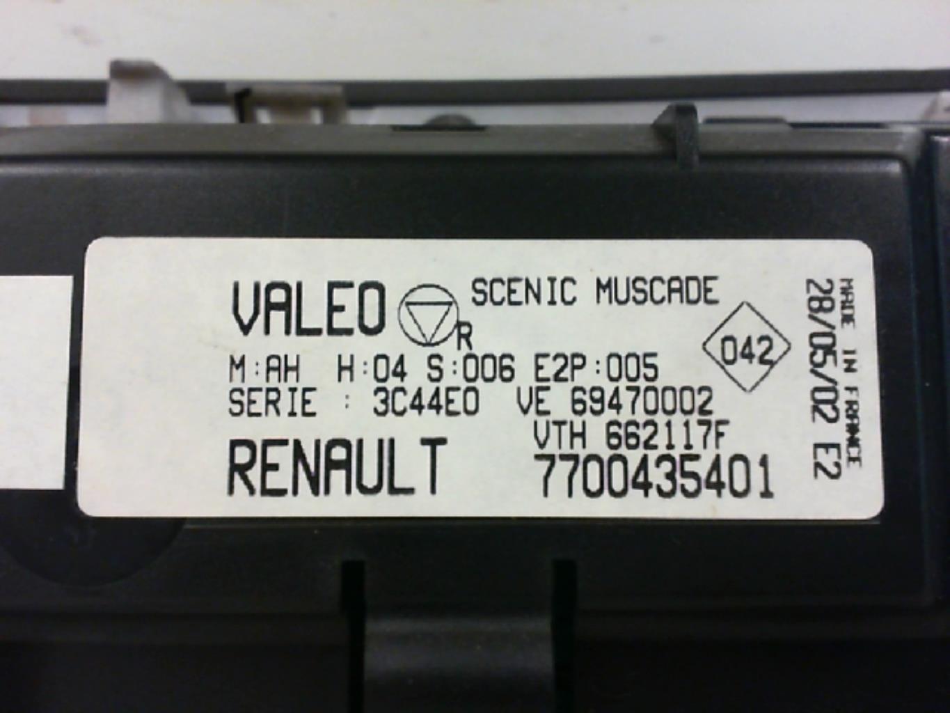 Commande chauffage RENAULT SCENIC 1 PHASE 2 Essence - 1