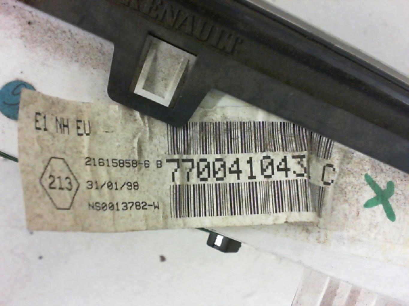 Compteur RENAULT CLIO 2 PHASE 1 Diesel - 1