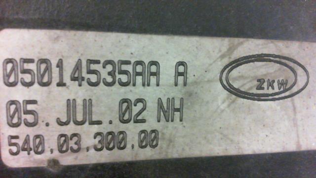 Gruppo ottico anteriore principale sinistro (luci)(faro) CHRYSLER VOYAGER 3  - 1