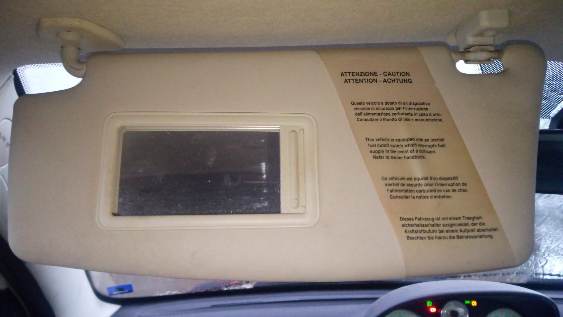 Visiera parasole sinistra LANCIA YPSILON 4 PHASE 1 Gasolina - 1